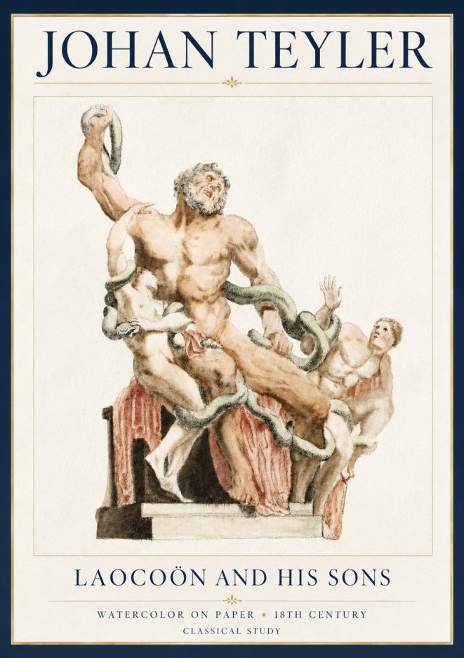 Johan Teyler The Laocoön Group No5 - Plakát