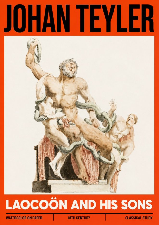 Johan Teyler The Laocoön Group No6 - Plakát