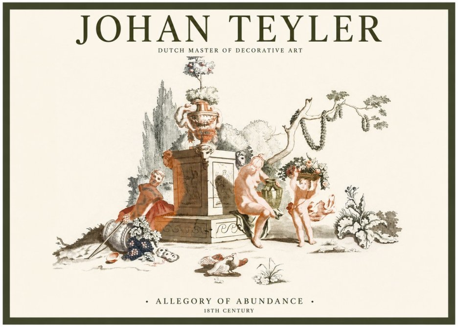 Johan Teyler Allegory of Abundance No1 - Plakát