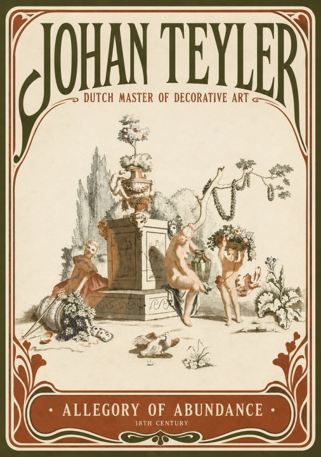 Johan Teyler Allegory of Abundance No2 - Plakát