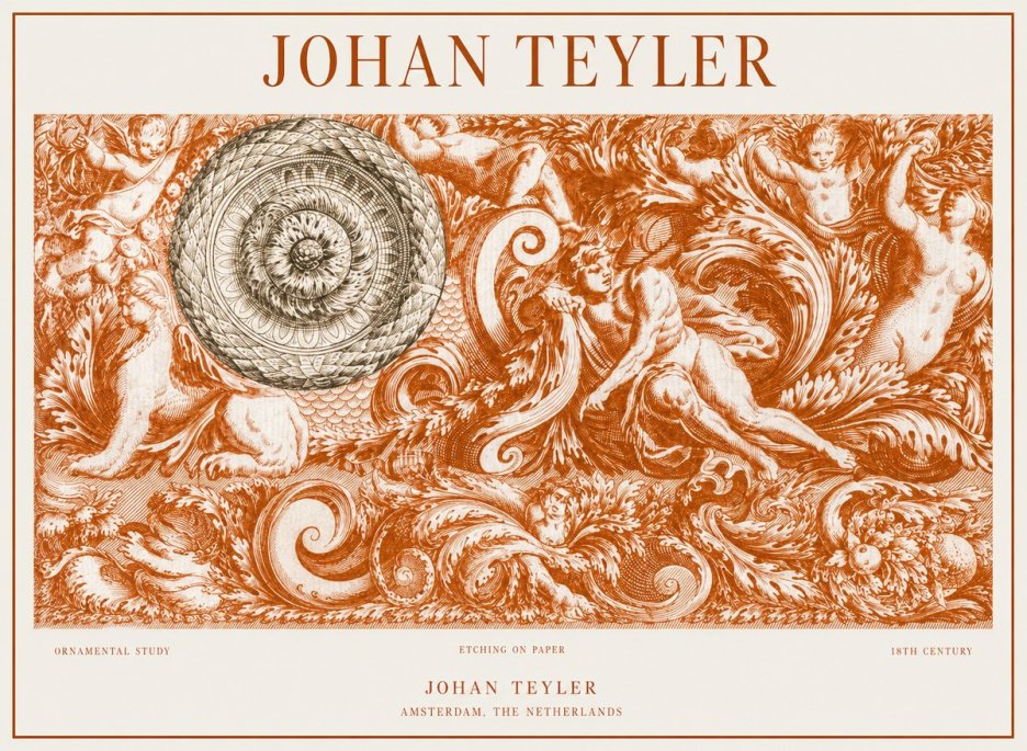 Johan Teyler Ornamental Study No1 - Plakát