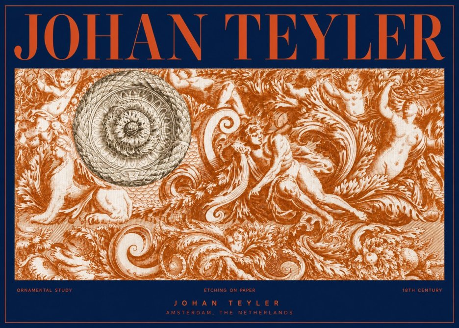 Johan Teyler Ornamental Study No2 - Plakát