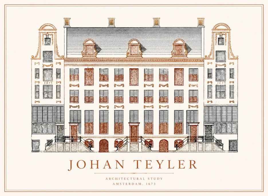 Johan Teyler Architectural Study VIII No1 - Plakát