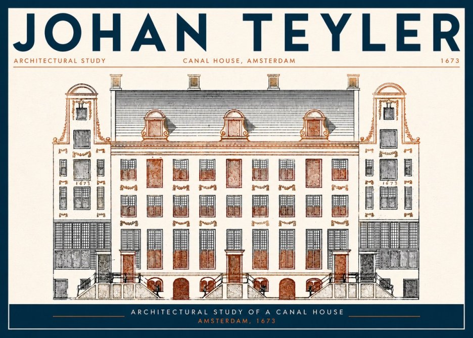 Johan Teyler Architectural Study VIII No3 - Plakát