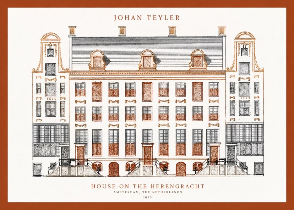 Johan Teyler Architectural Study VIII No4 - Plakát