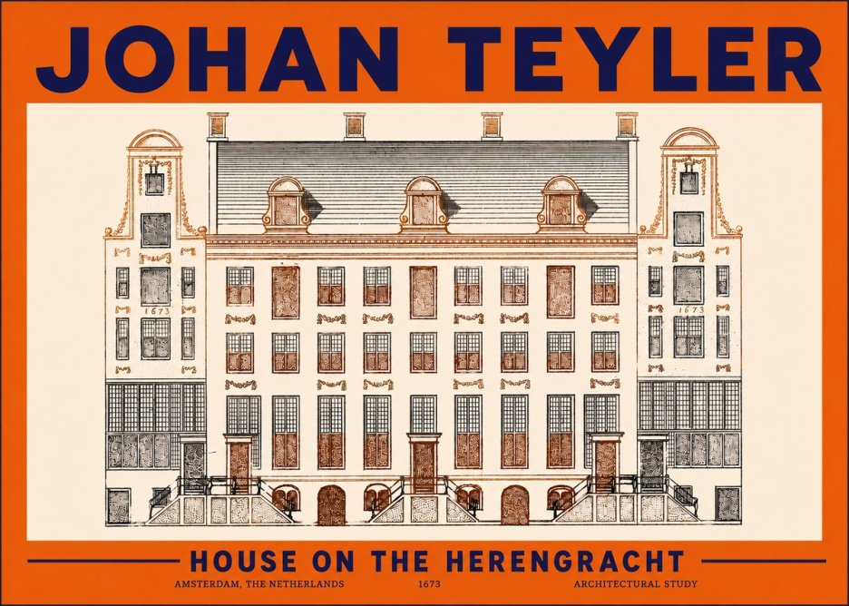 Johan Teyler Architectural Study VIII No5 - Plakát