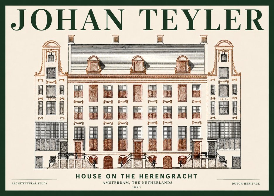 Johan Teyler Architectural Study VIII No6 - Plakát