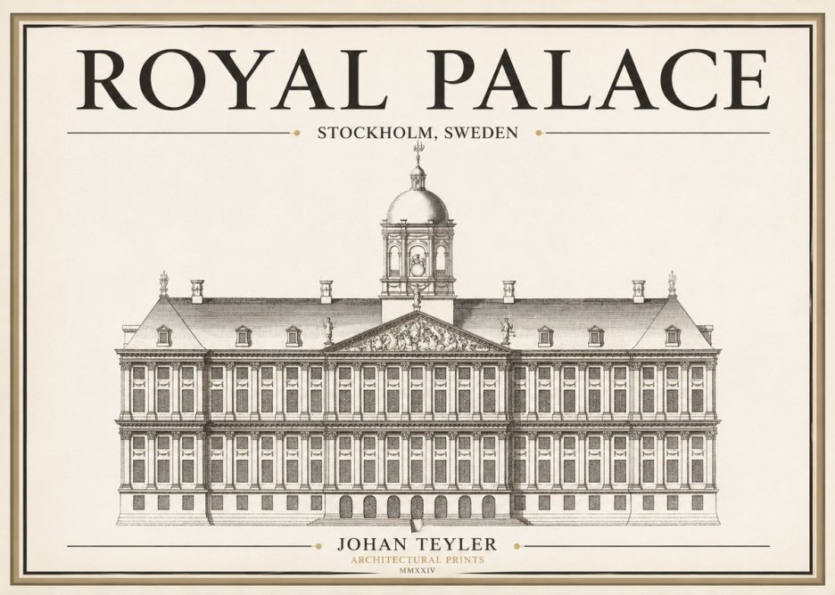 Johan Teyler Royal Palace No1 - Plakát
