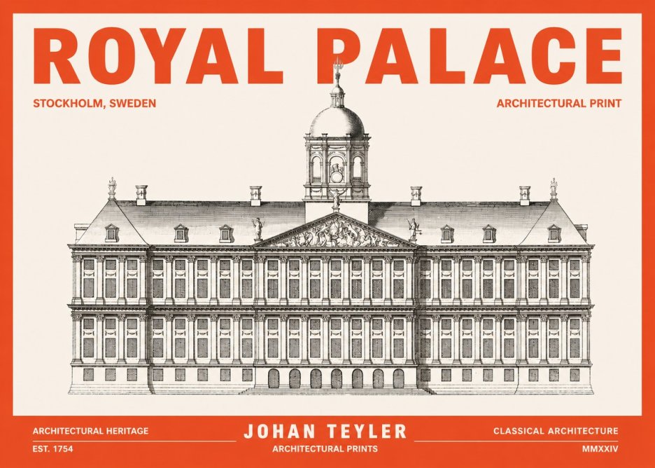Johan Teyler Royal Palace No3 - Plakát