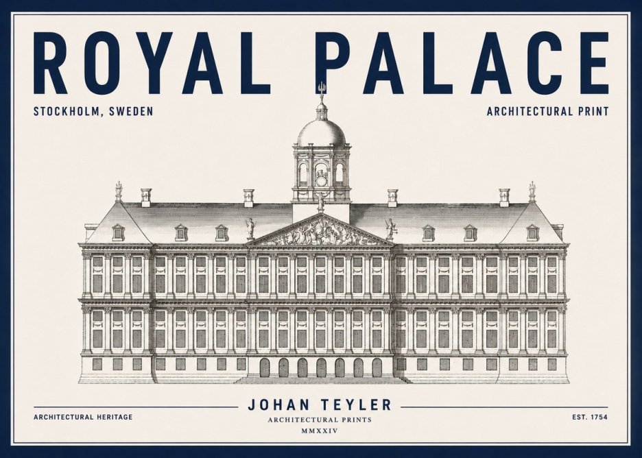 Johan Teyler Royal Palace No4 - Plakát