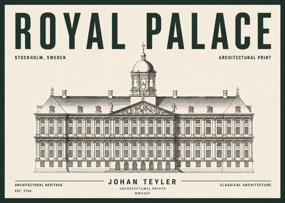 Johan Teyler Royal Palace No5 - Plakát