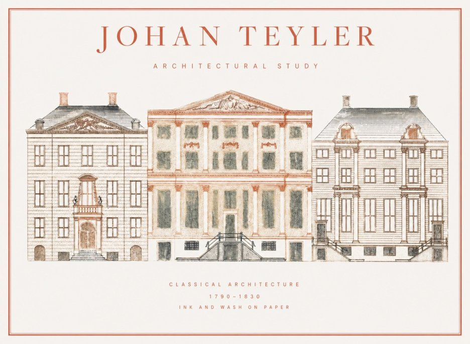 Johan Teyler Architectural Study IX No1 - Plakát