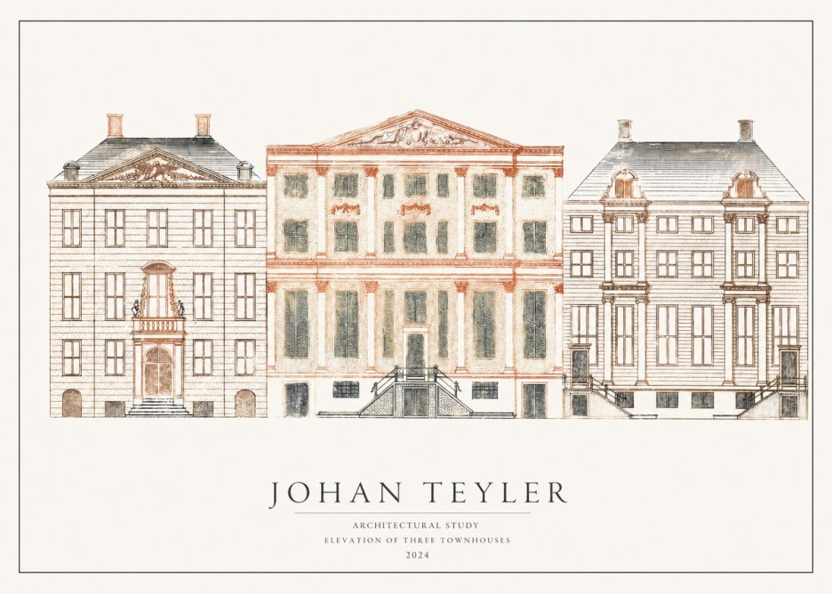 Johan Teyler Architectural Study IX No2 - Plakát