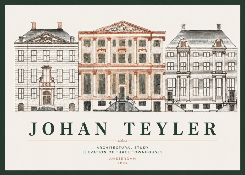 Johan Teyler Architectural Study IX No4 - Plakát