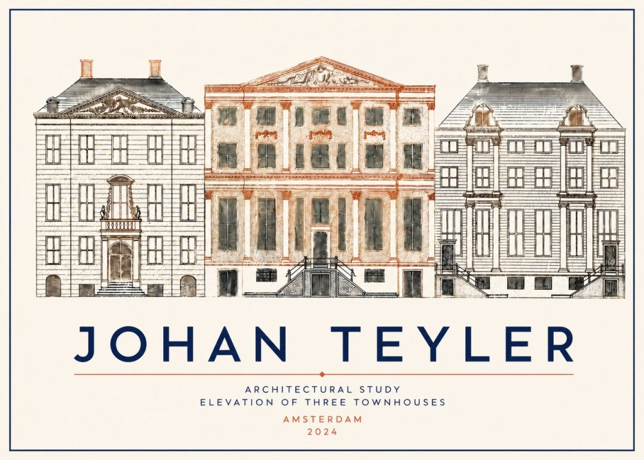 Johan Teyler Architectural Study IX No5 - Plakát