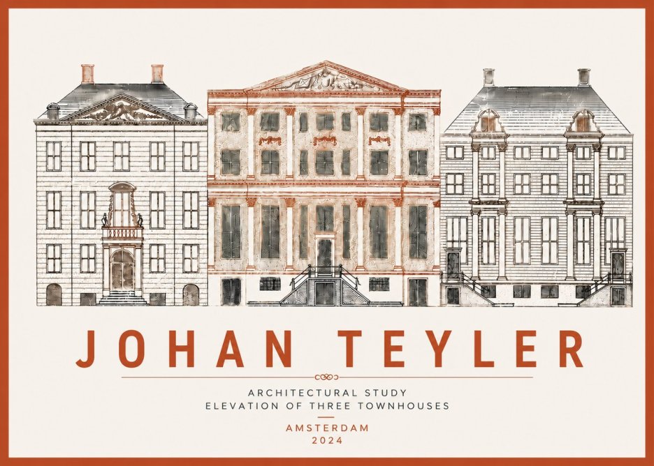 Johan Teyler Architectural Study IX No6 - Plakát