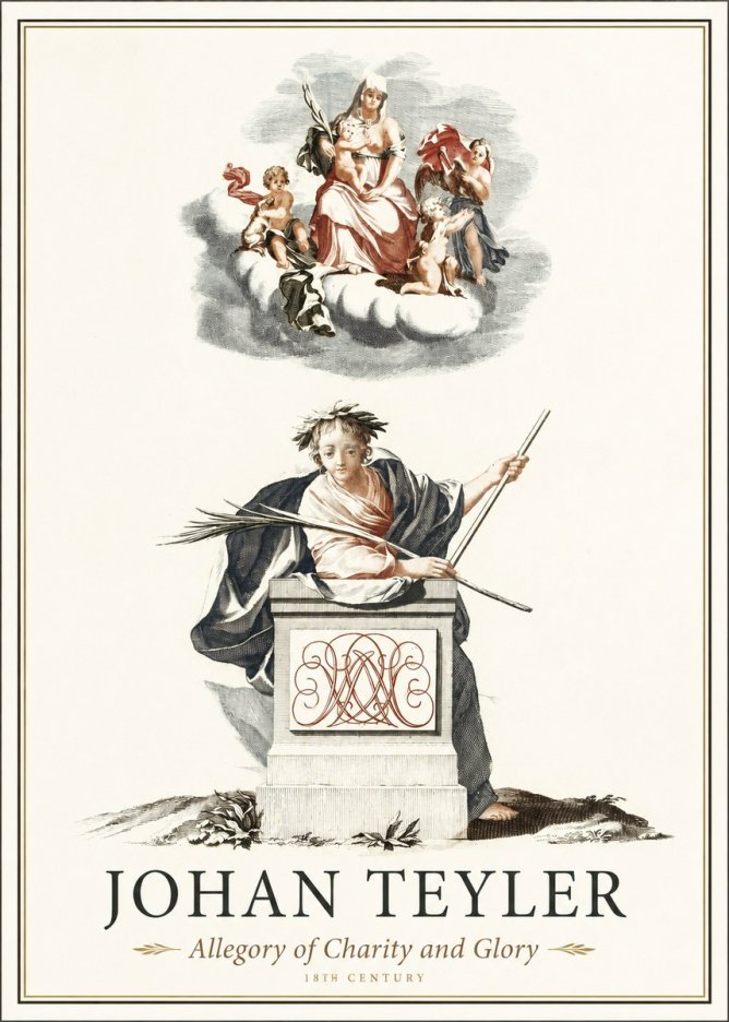 Johan Teyler Allegory of Charity and Glory No1 - Plakát