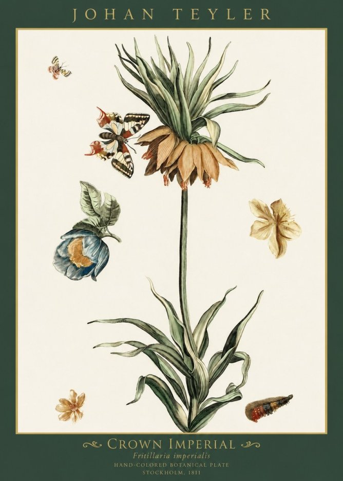 Johan Teyler Crown Imperial No1 - Plakát