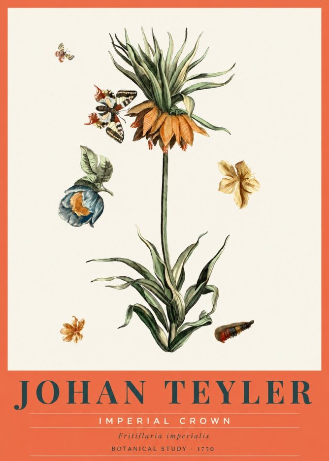 Johan Teyler Crown Imperial No3 - Plakát