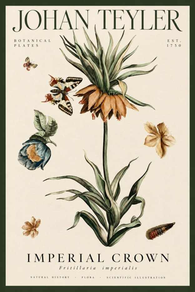 Johan Teyler Crown Imperial No4 - Plakát