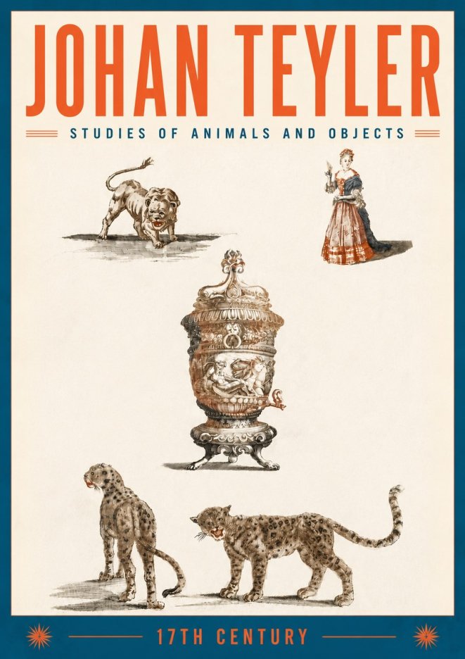 Johan Teyler Studies of Animals and Objects No6 - Plakát