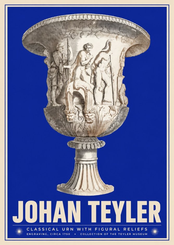 Johan Teyler Classical Urn with Figural Reliefs I No3 - Plakát