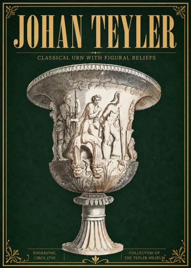 Johan Teyler Classical Urn with Figural Reliefs I No6 - Plakát