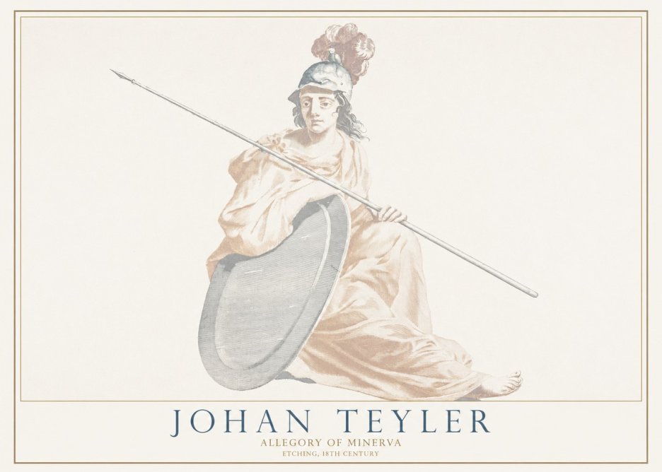 Johan Teyler Allegory of Minerva No1 - Plakát