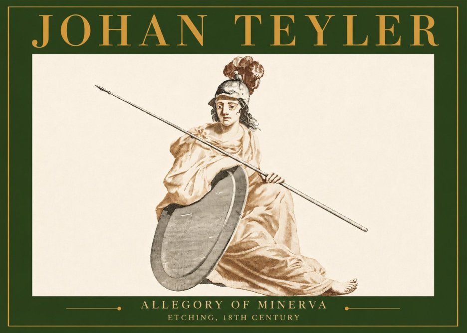 Johan Teyler Allegory of Minerva No4 - Plakát