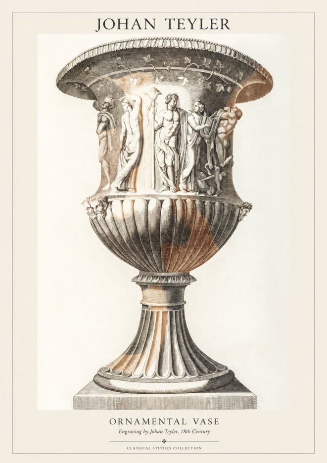 Johan Teyler Ornamental Vase II No1 - Plakát