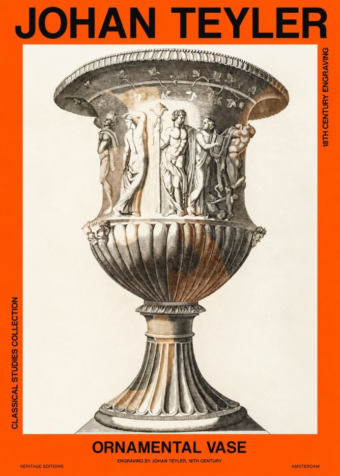 Johan Teyler Ornamental Vase II No2 - Plakát