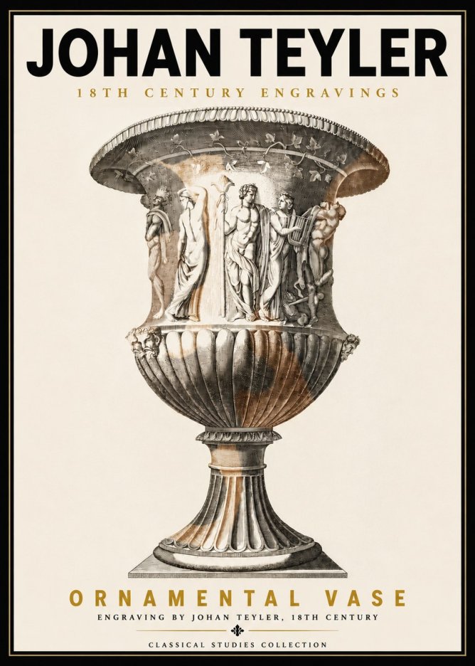 Johan Teyler Ornamental Vase II No5 - Plakát