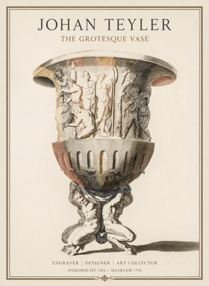 Johan Teyler The Grotesque Vase No1 - Plakát