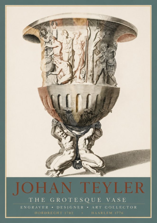 Johan Teyler The Grotesque Vase No3 - Plakát