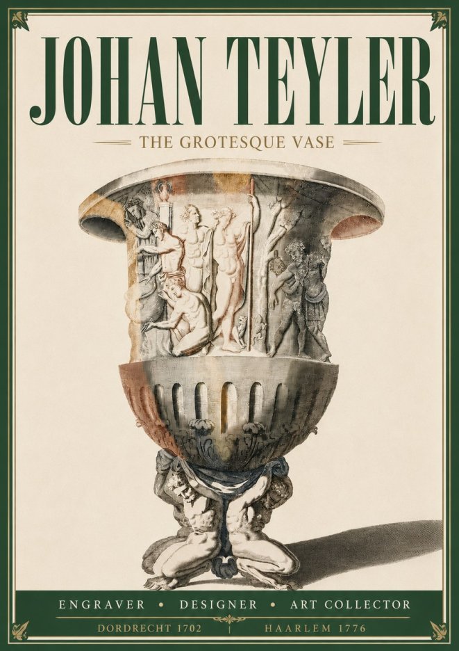 Johan Teyler The Grotesque Vase No5 - Plakát