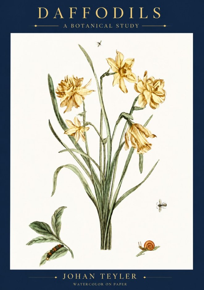 Johan Teyler Daffodils No6 - Plakát