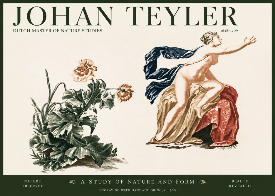 Johan Teyler A Study of Nature and Form No2 - Plakát