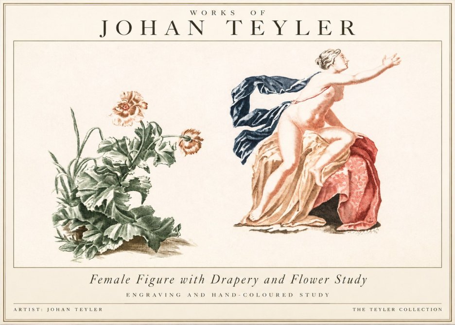 Johan Teyler A Study of Nature and Form No3 - Plakát