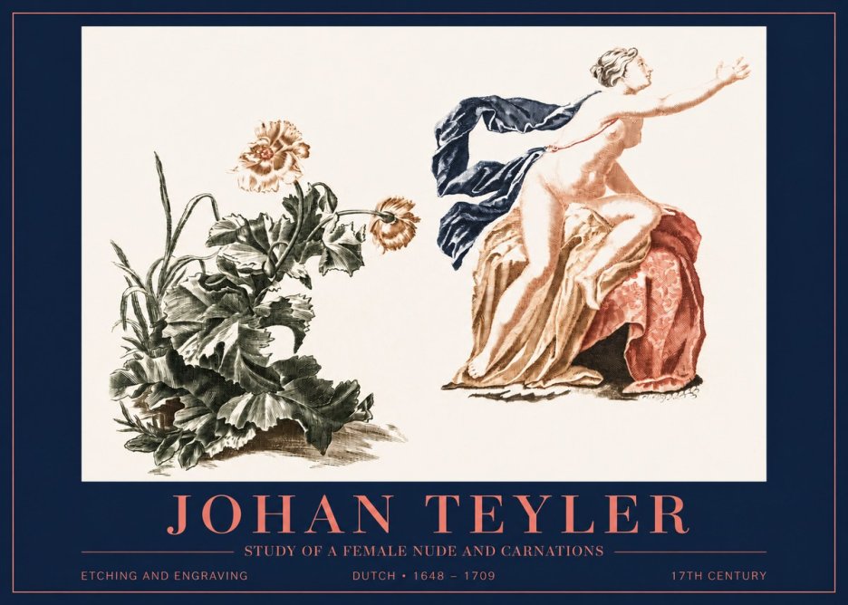 Johan Teyler A Study of Nature and Form No5 - Plakát