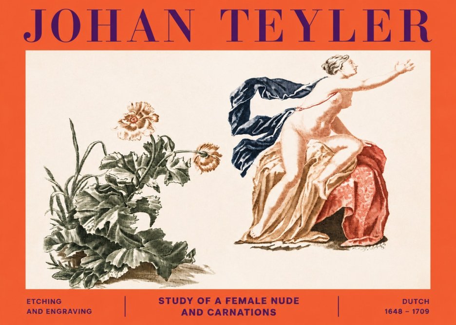 Johan Teyler A Study of Nature and Form No6 - Plakát
