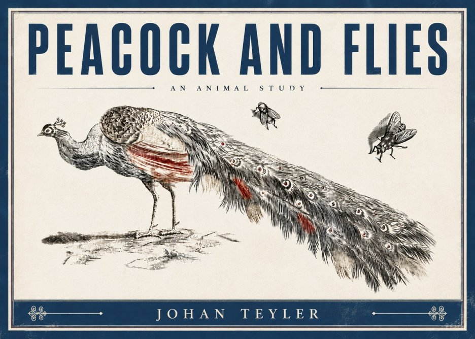 Johan Teyler Peacock and Flies - Animal Study No6 - Plakát