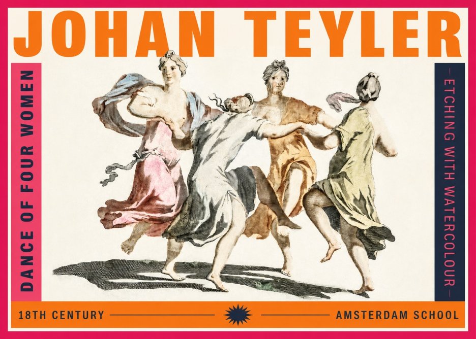 Johan Teyler Dance of Four Women No2 - Plakát
