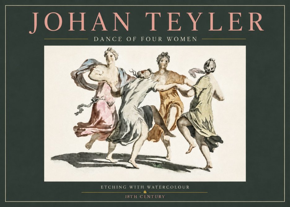 Johan Teyler Dance of Four Women No3 - Plakát