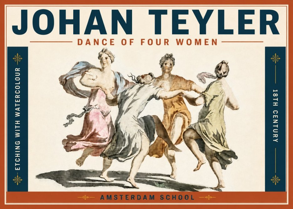 Johan Teyler Dance of Four Women No5 - Plakát