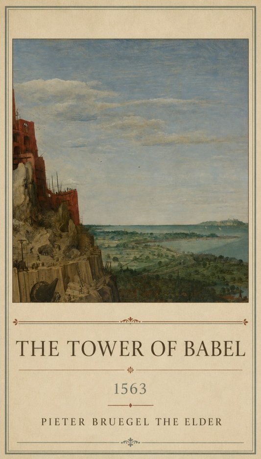 Pieter Bruegel The Tower of Babel X No1 - Plakát