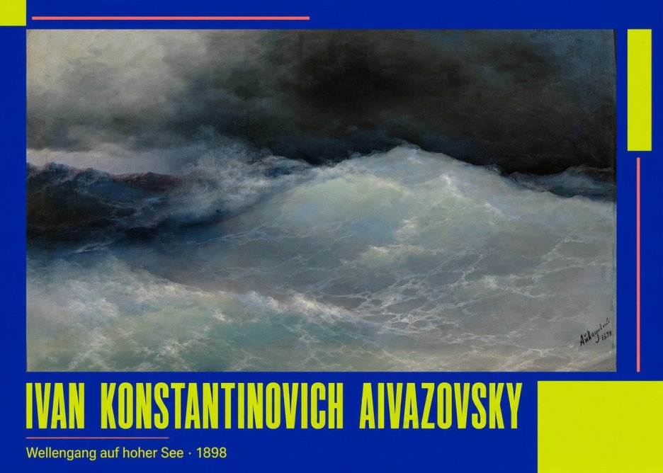 Ivan Konstantinovich Aivazovsky Wellengang Auf Hoher See No2 - Plakát