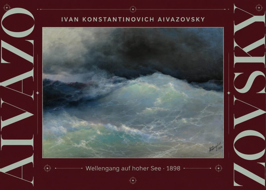 Ivan Konstantinovich Aivazovsky Wellengang Auf Hoher See No3 - Plakát
