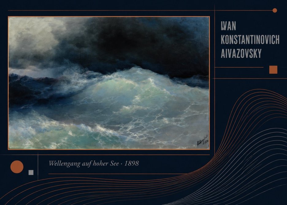 Ivan Konstantinovich Aivazovsky Wellengang Auf Hoher See No4 - Plakát