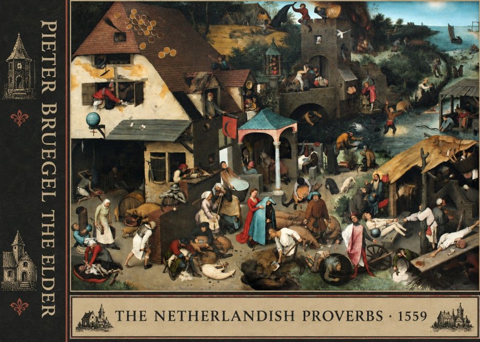 Pieter Bruegel The Netherlandish Proverbs II No2 - Plakát