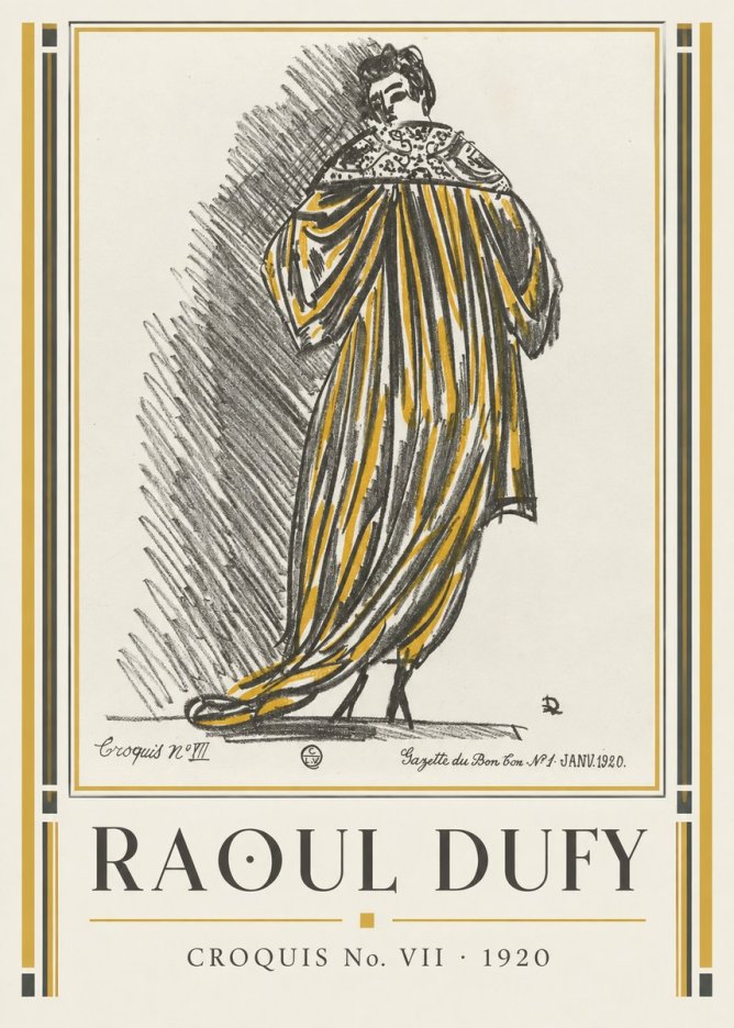 Raoul Dufy Croquis No. Vii No1 - Plakát